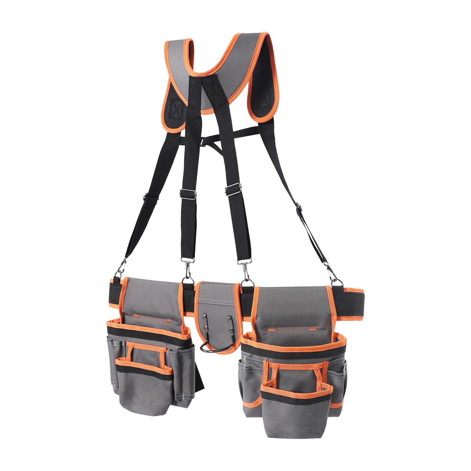 Electrician Tool Bag Tool Belt with Suspenders Adjustable Utility Belt Work Bag