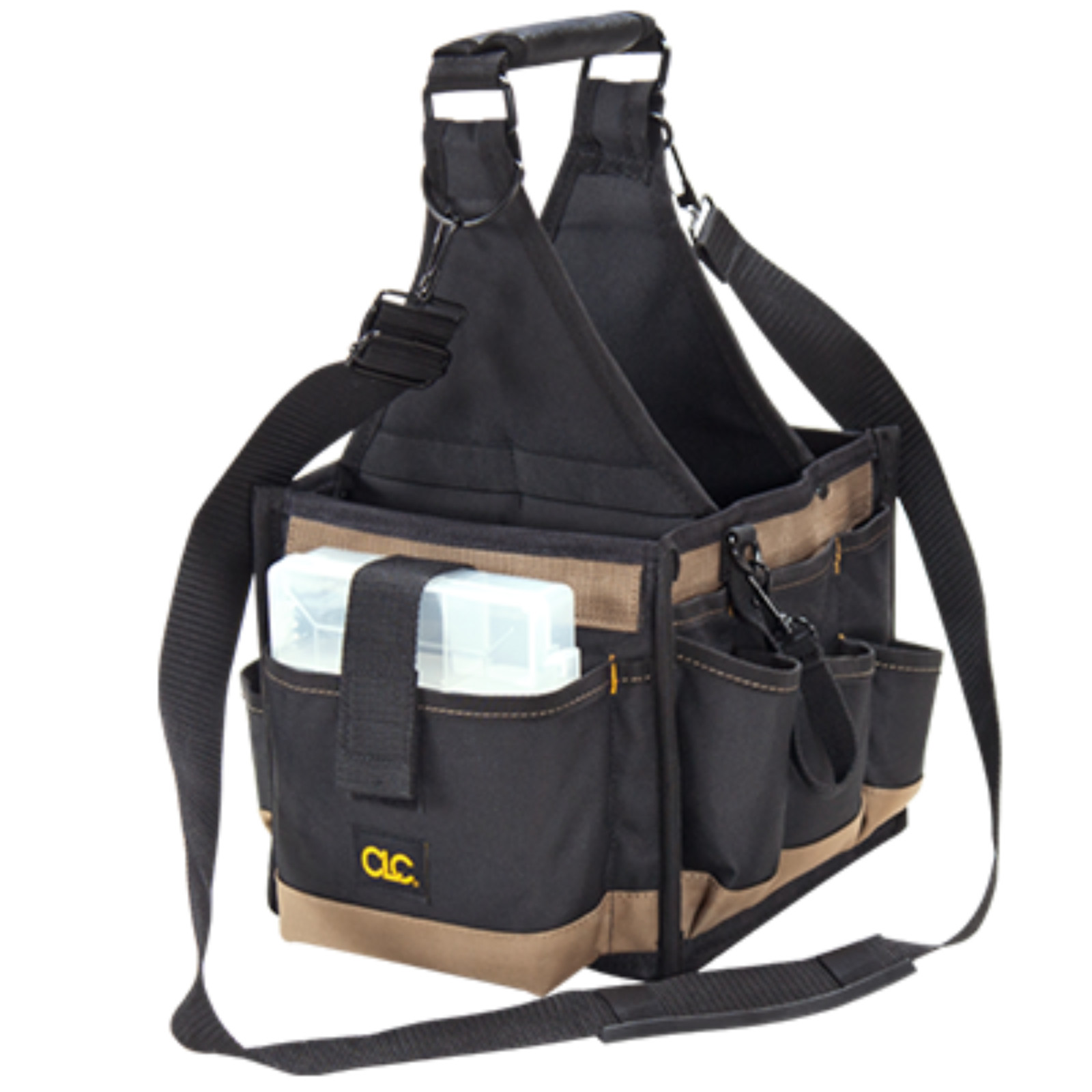 Custom LeatherCraft 8″ Electrical & Maintenance Tool Carrier w/ Tray (#1526)
