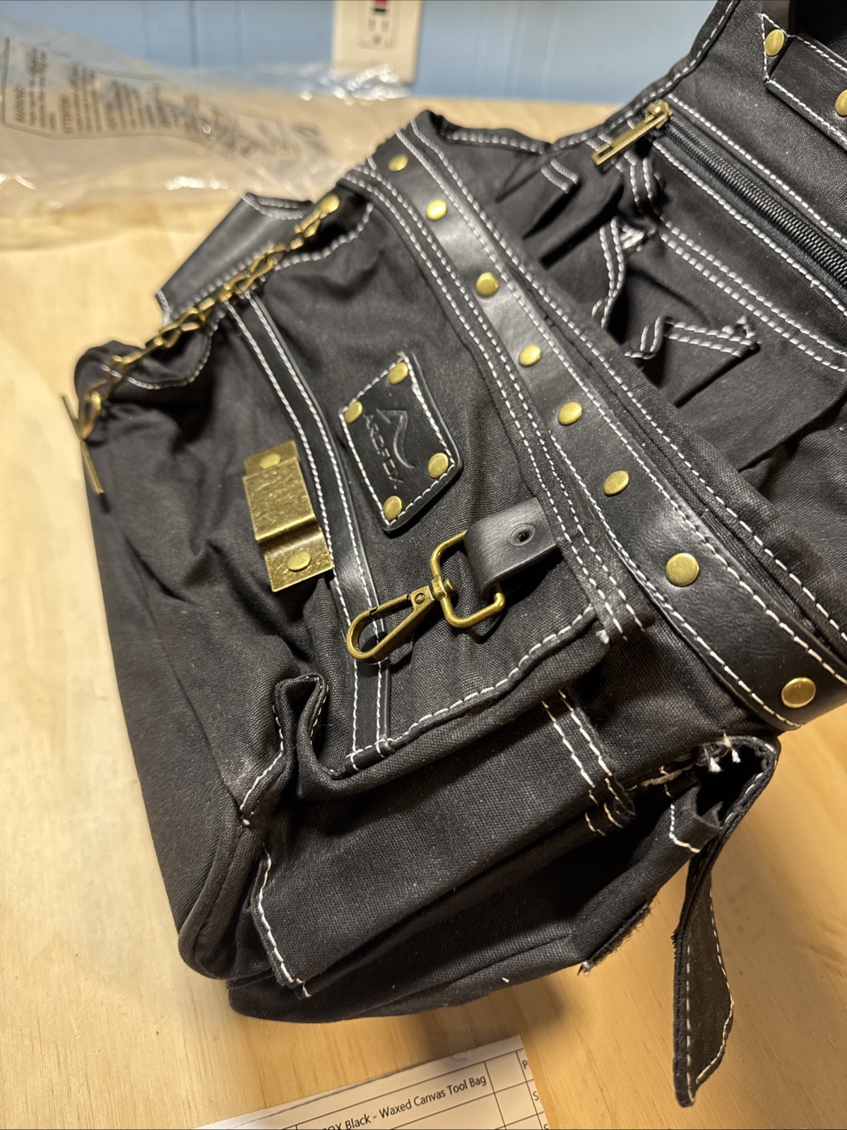 ARCFOX Black – Waxed Canvas Tool Pouch.