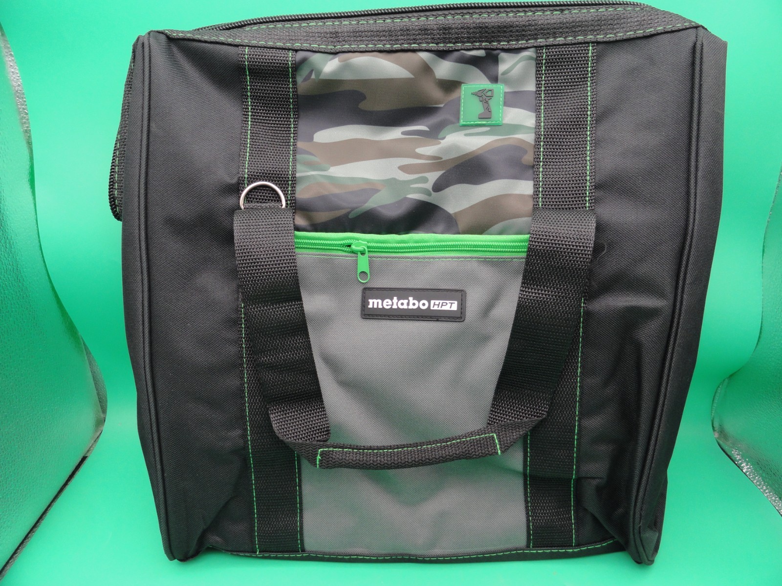 Metabo 372294M HPT 14X11X14″ Inside dims Contractor Canvas Tool Bag – Black/Camo