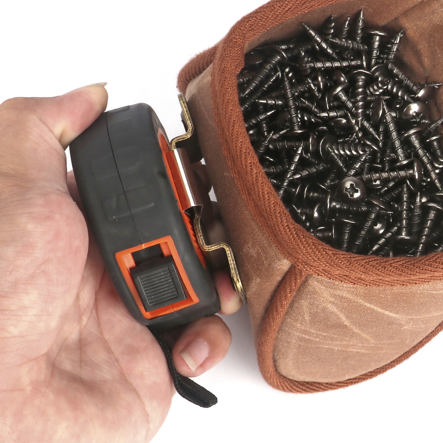 Tourbon Electrician Tool Carry Bits Nails Screws Pouch Waist Pocket Tape Holder✅