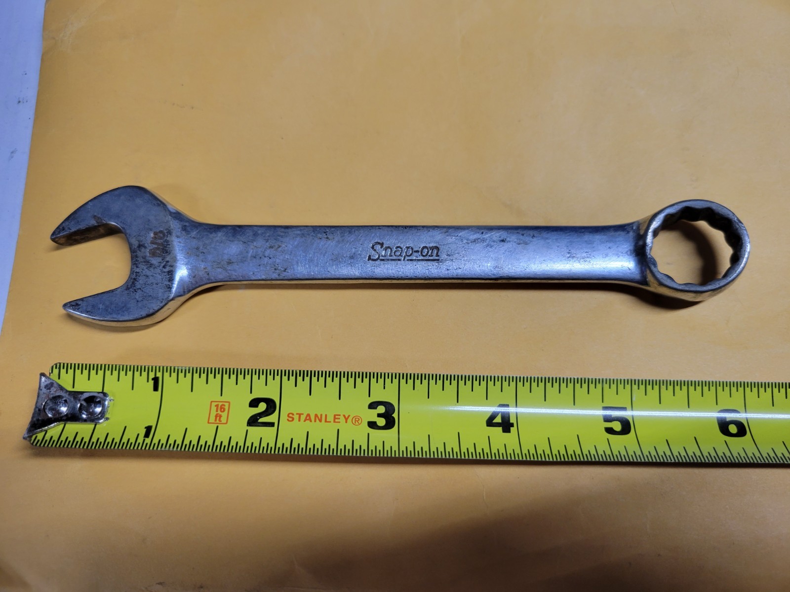 SNAP-ON COMBINATION WRENCH 5/8″ FLANK DRIVE 0EX 200 USA VINTAGE
