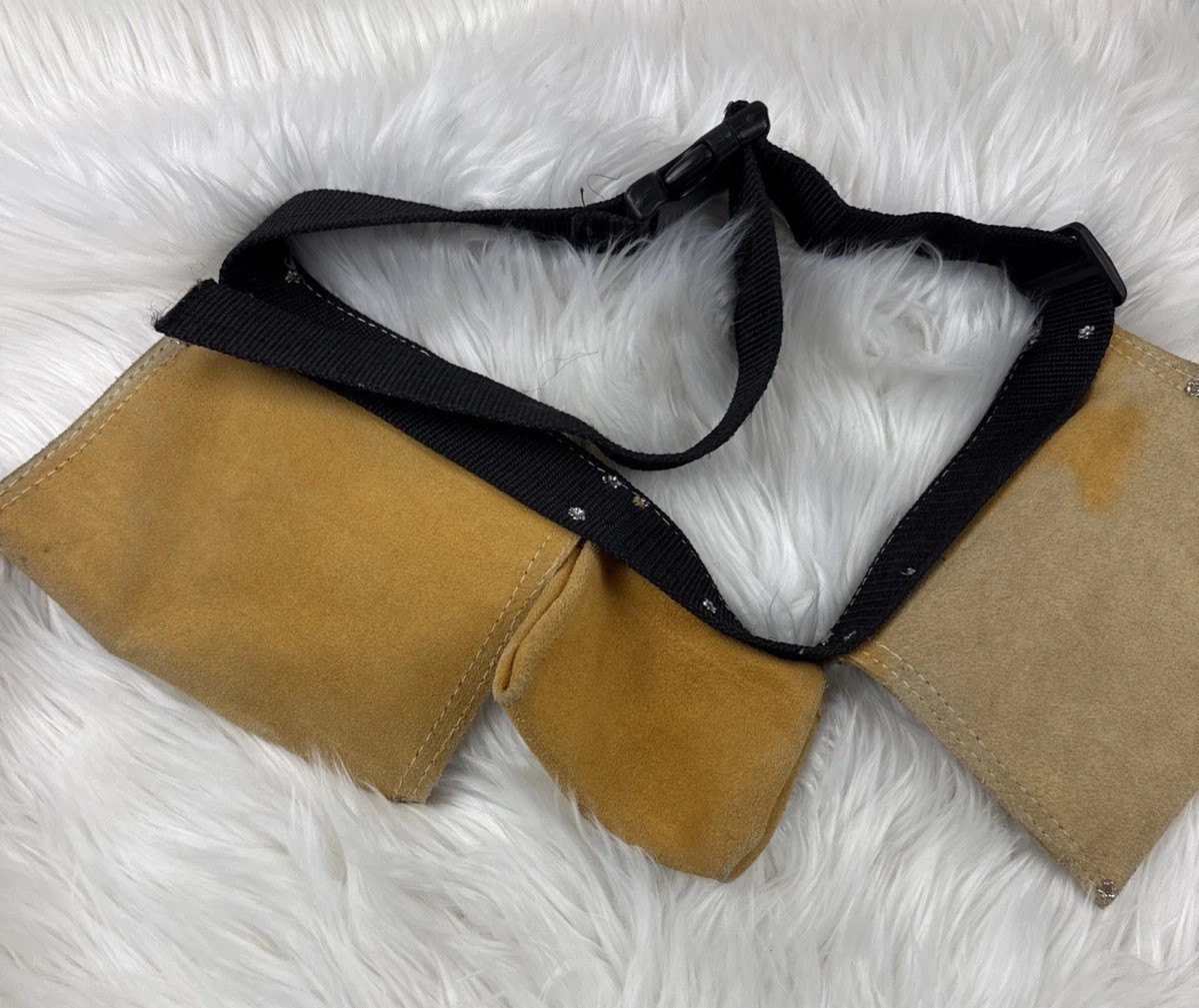 Husky Suede Leather Tool Belt Tool Pouch Work Utility Carpenter Nail Bag