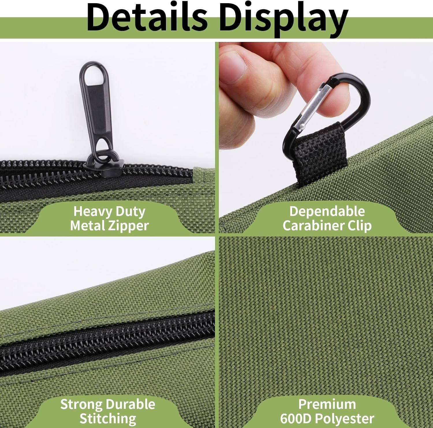 Moisture-Resistant 3 Pack Tool Pouches – Organizers in Three Colors
