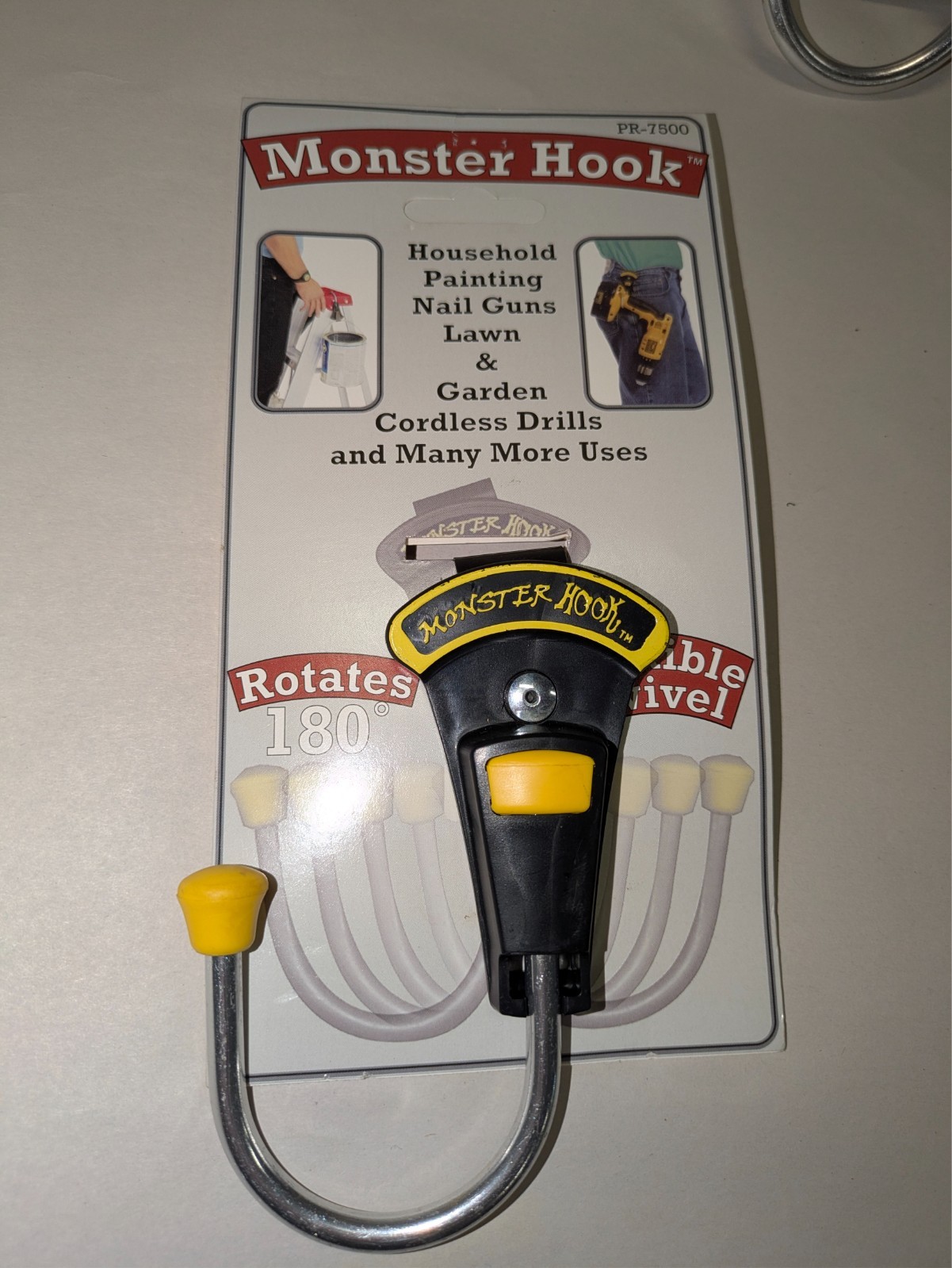 3 Monster Tool Hook Heavy Duty Metal Swiveling Belt Hook