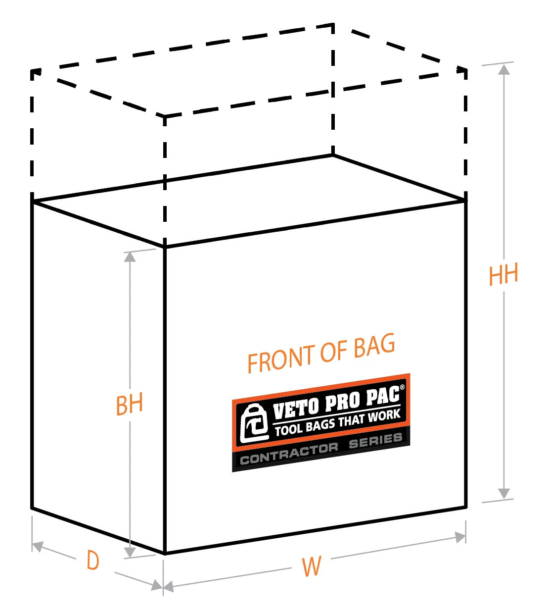 Veto Pro Pac KP-XL Vertical Pocket Tool Panel