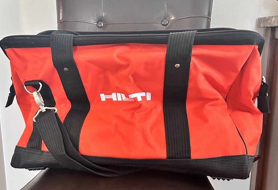 HILTI Utility Tool Bag Size Large 22”x 12” x 14” With Pockets And Padded Strap