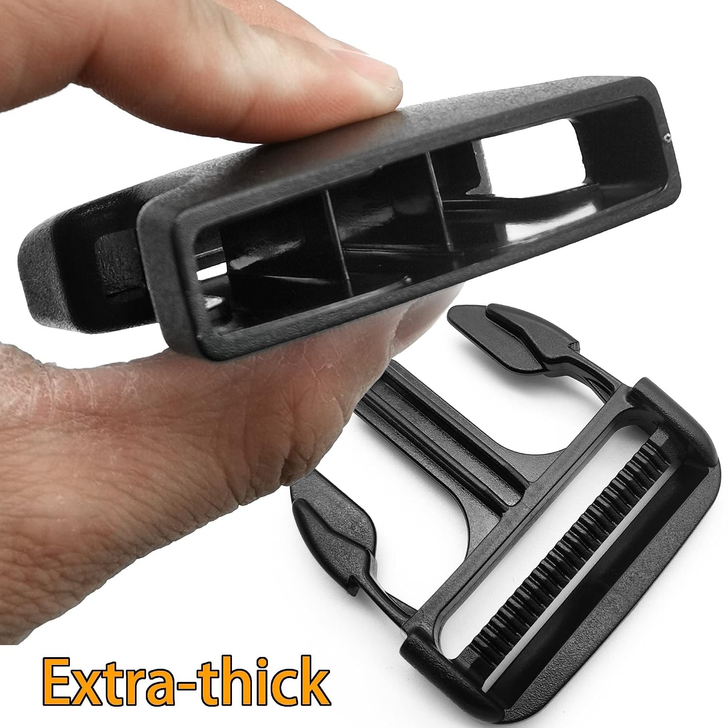 Heavy Duty 2 Inch Black Side Release Belt Buckle Replacement 2 Pack Heavy Duty