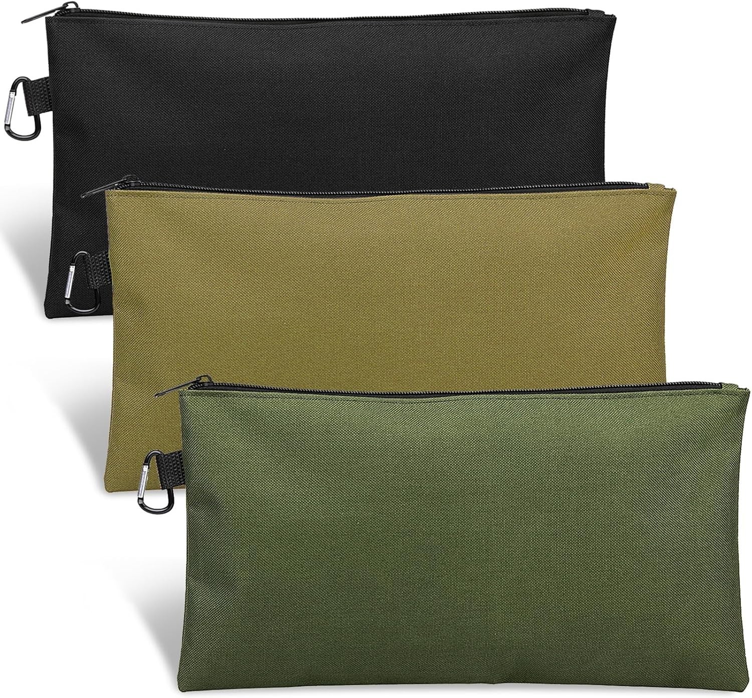 Heavy-Duty 3 Pack Zipper Pouch – Versatile Tools & Accessories Storage Bags