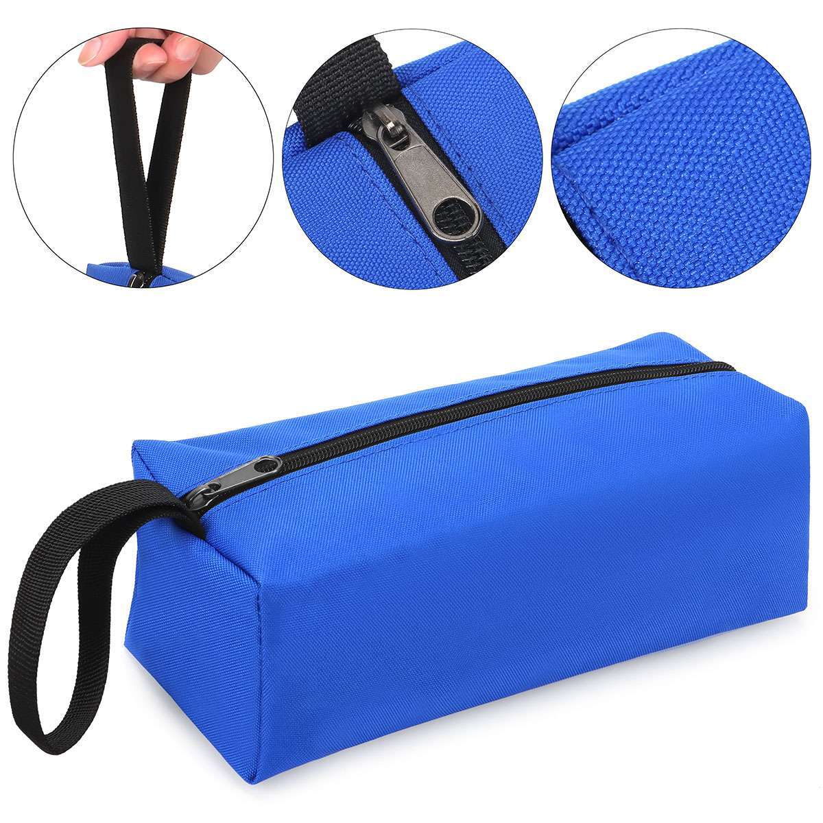 Multi-purpose Oxford Canvas Tool Bag Zipper Small Organizer Pouch Heavy Duty