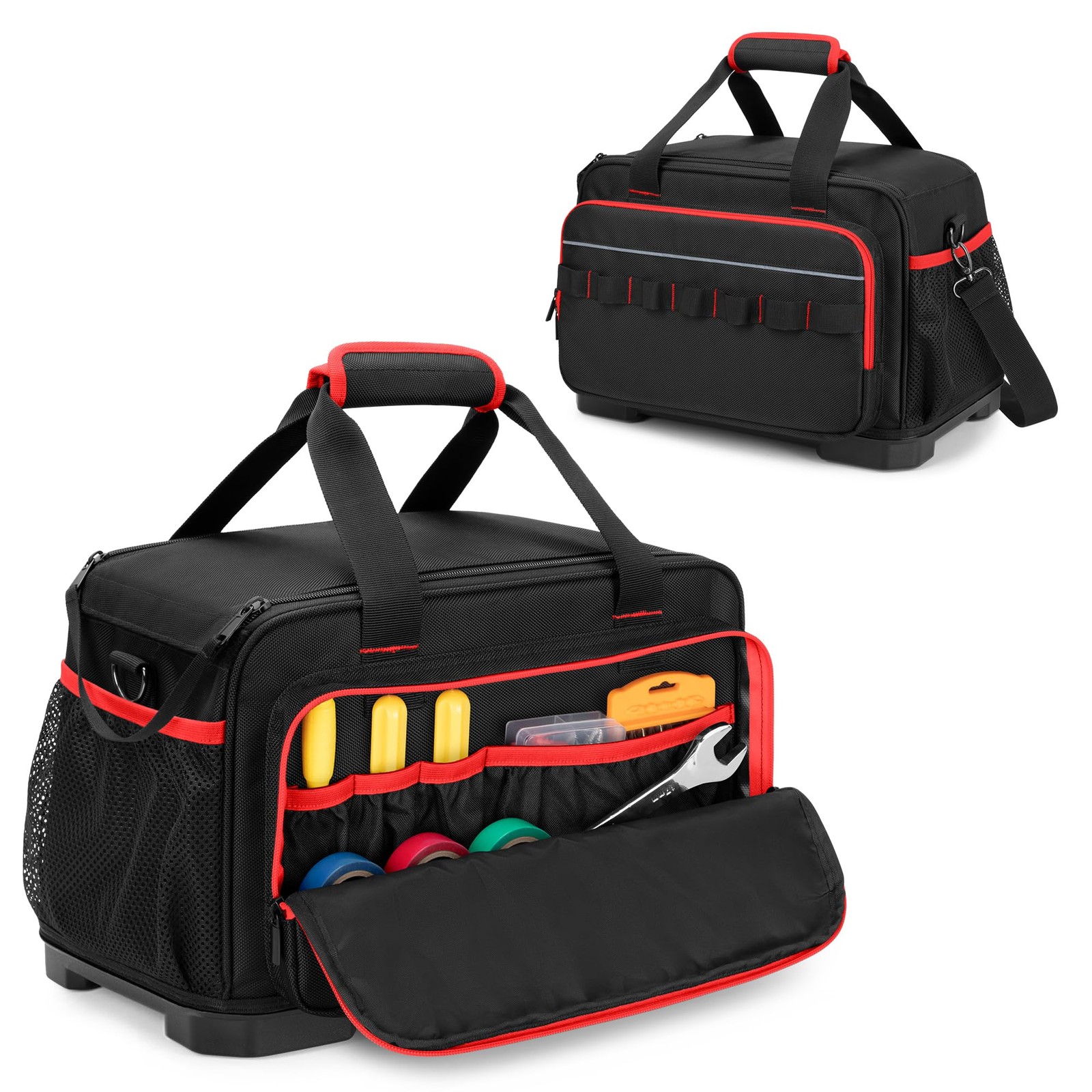 15-Inch Tool Bag, Heavy Duty Tool Tote Bag with EVA Hard Bottom and Carrying …