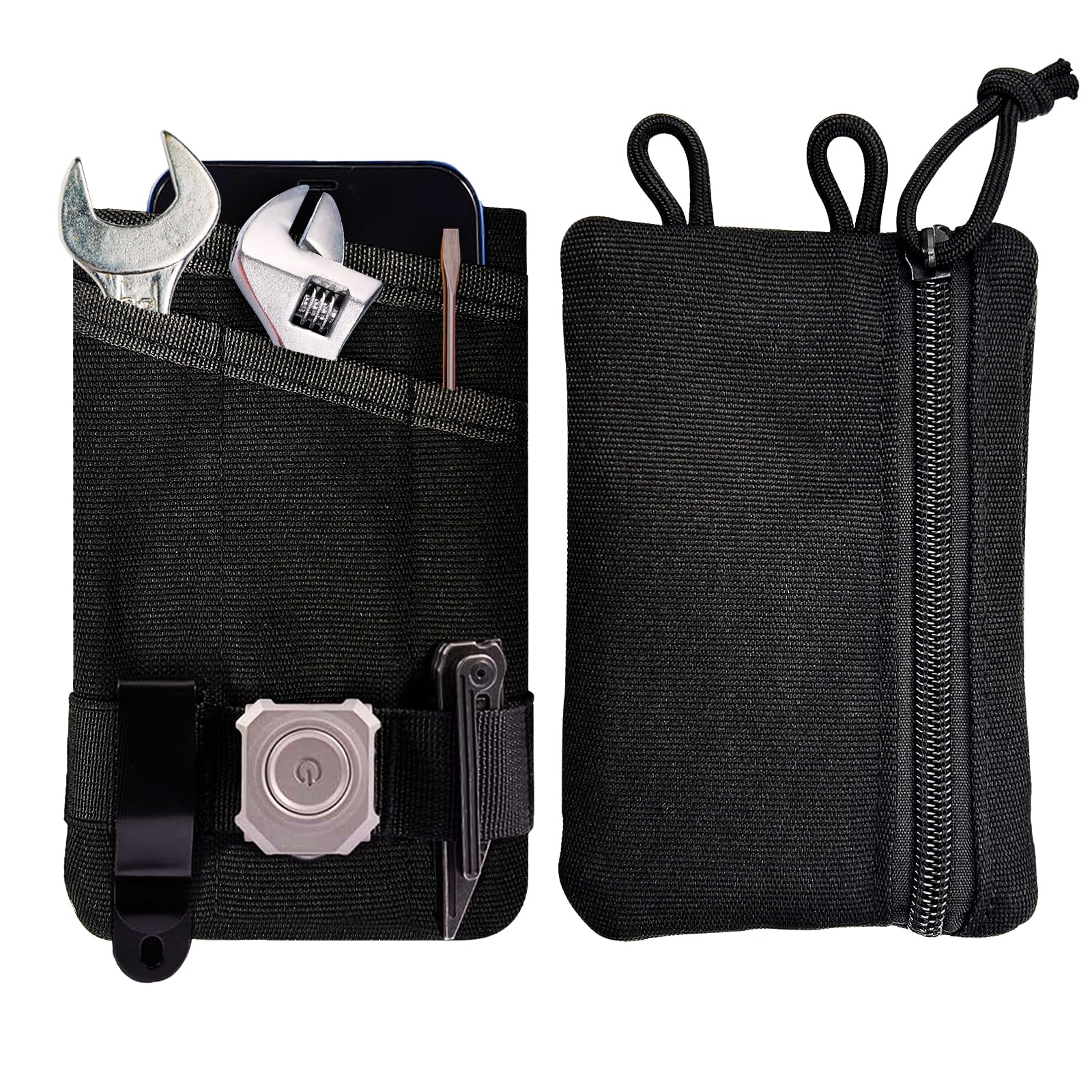 Small Small EDC Pocket Pouch – EDC Organizer Pouch with 4 Pockets for Men, Mi…