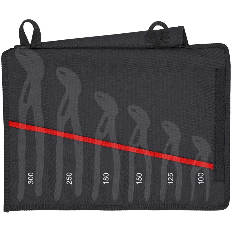 KNIPEX 00 19 55 S5 LE 6 Pocket Roll-Up Tool Bag-Cobra®, Empty
