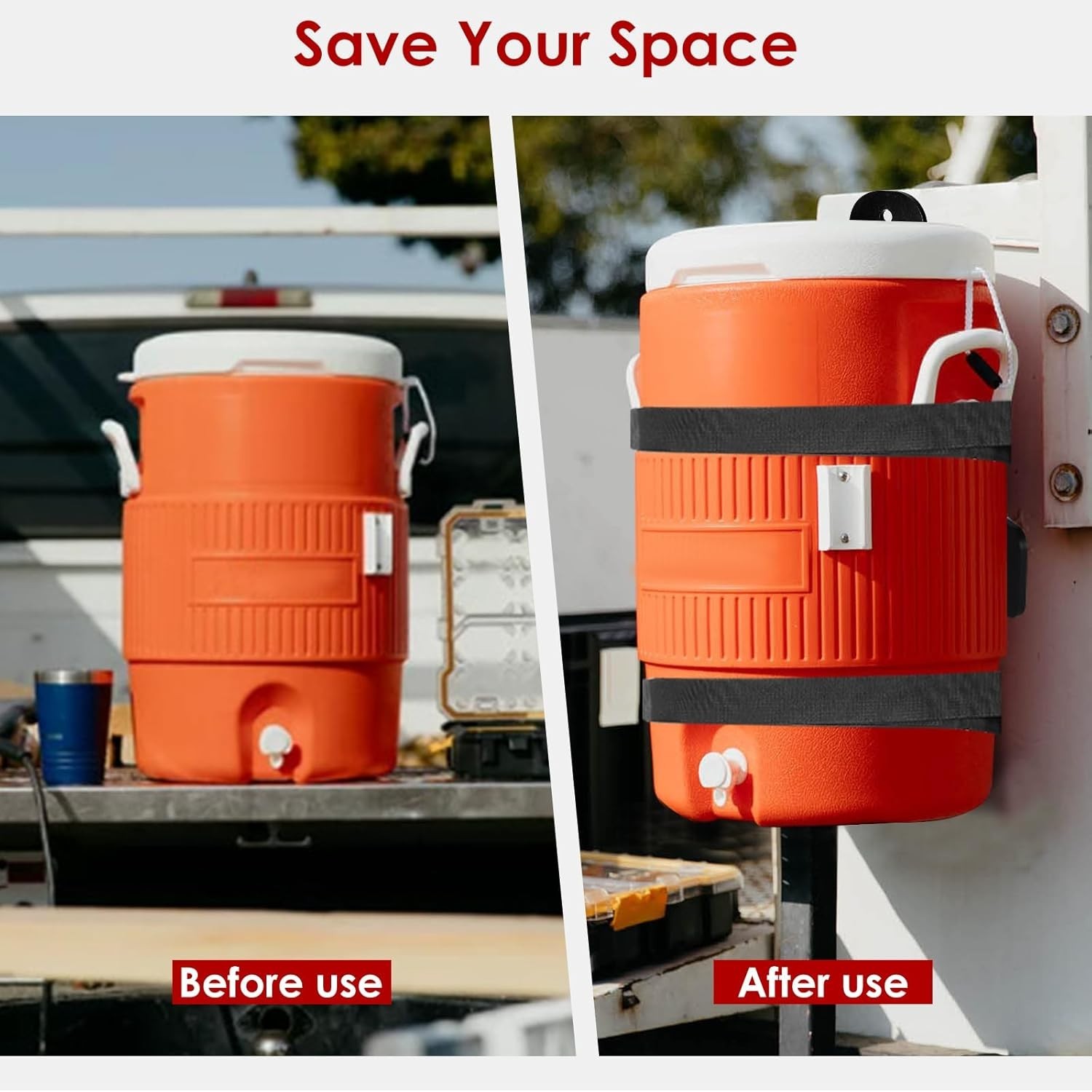 5 Gallon Bucket Holder, Steel Water Cooler Mount Rack,5 Gallon Water Cooler B…