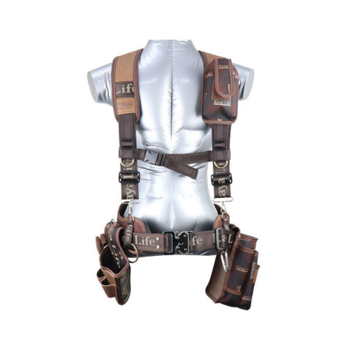 KAYALIFE KL-600 Work Tool Belt Suspenders Set Drill Nail Pouch Carpenter New Bag