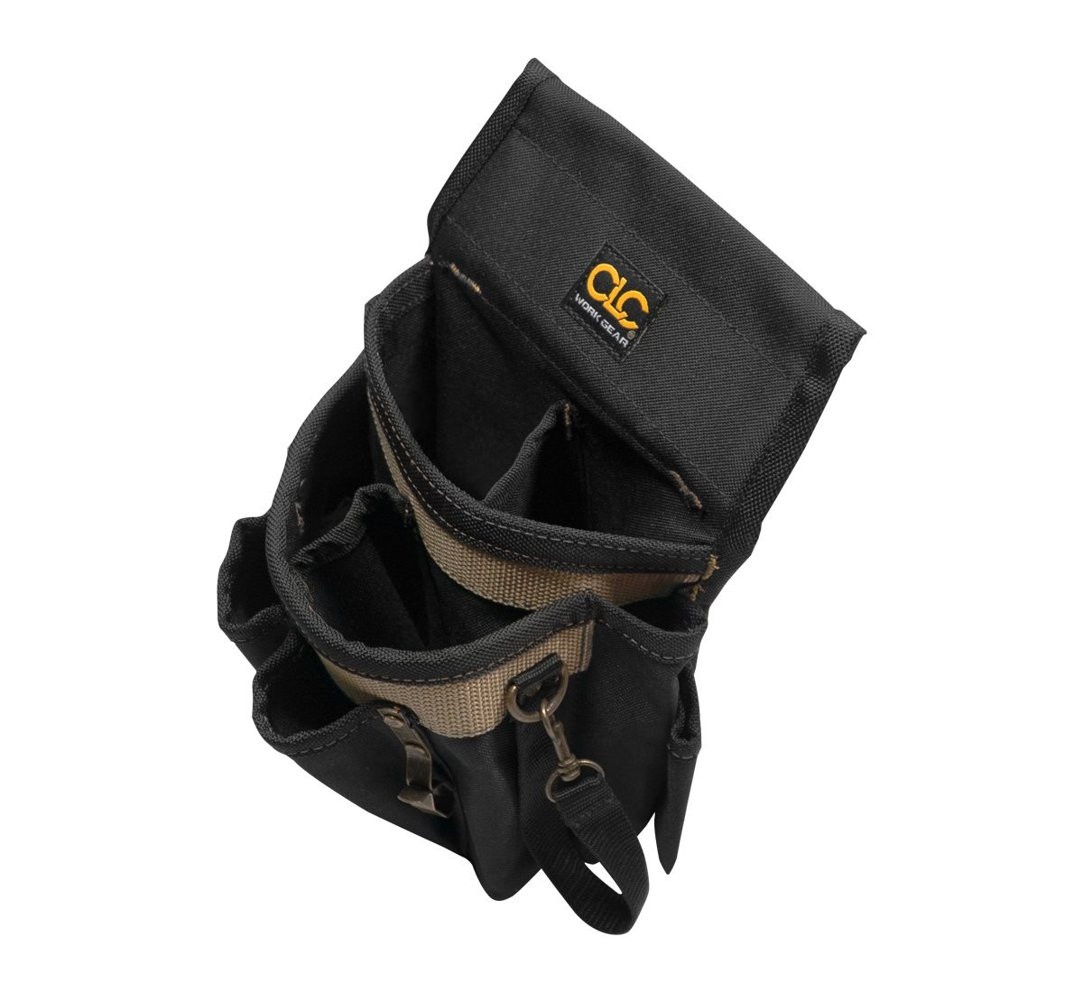 TOOL POUCH Electricians Metal Tape Clip Tool Snap 10-Pocket