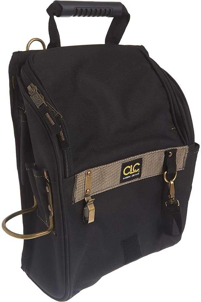 Electricians Tool Pouch with Zippered Top Flap, 21 Pocket