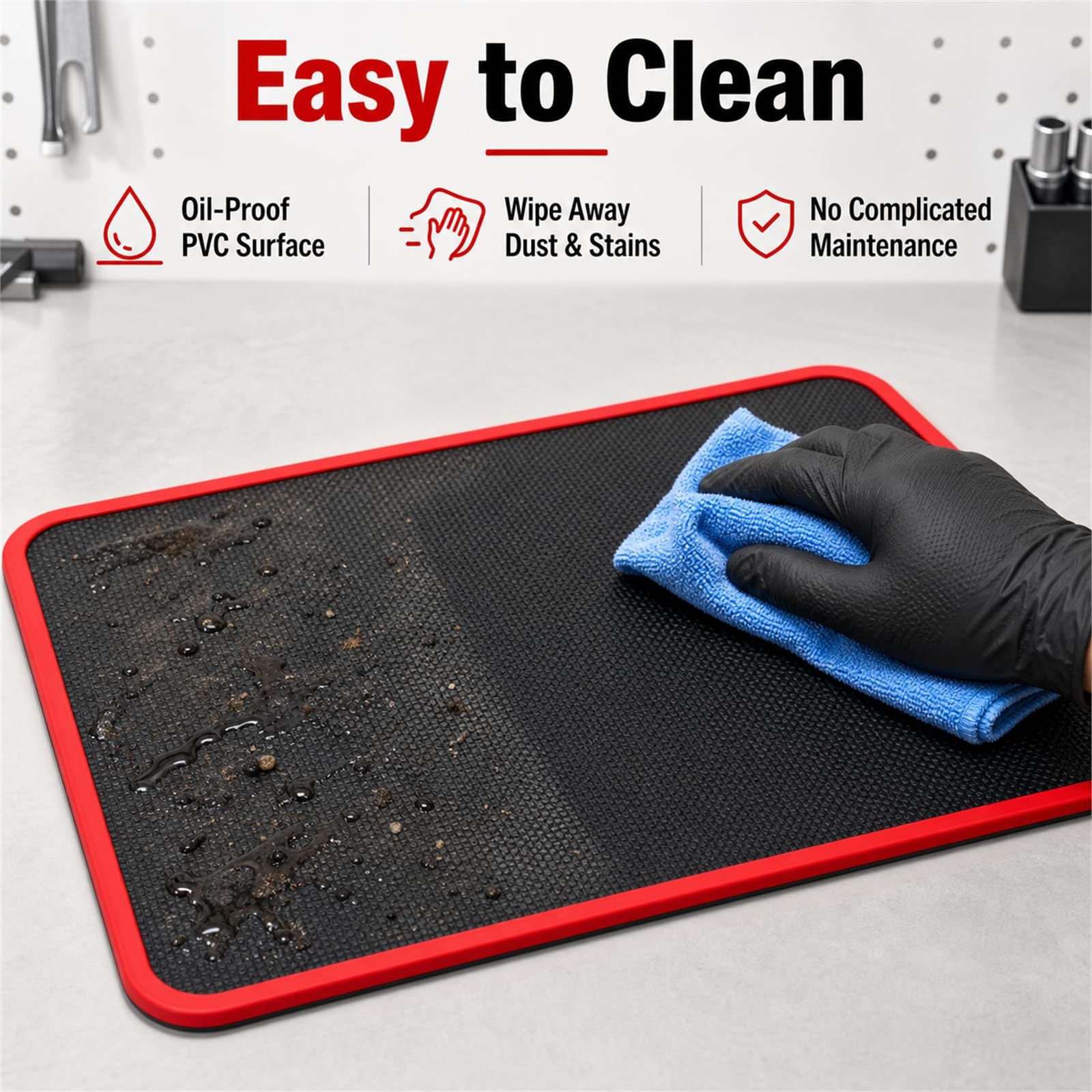 3 Sizes Magnetic Tool Mat Set Heavy Duty Flexible Car Repair Mechanic Tray