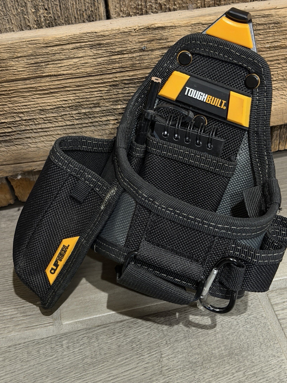 ToughBuilt TBL-CT-425X Tape Measure & Utility Knife Pouch Notebook & Pencil NEW