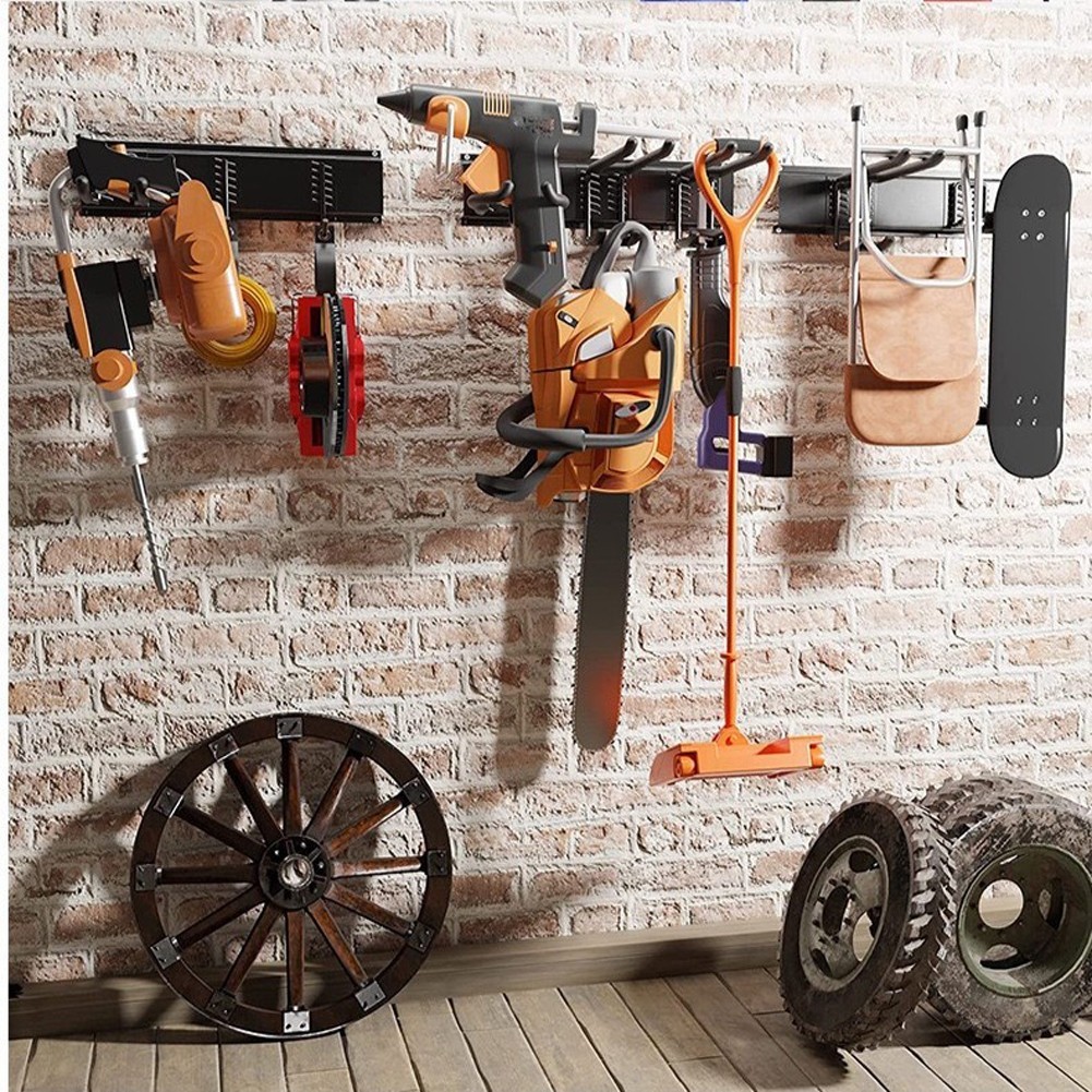 Sleek Design Wall Mount Rack Perfect for Organizing Various Tools Easily