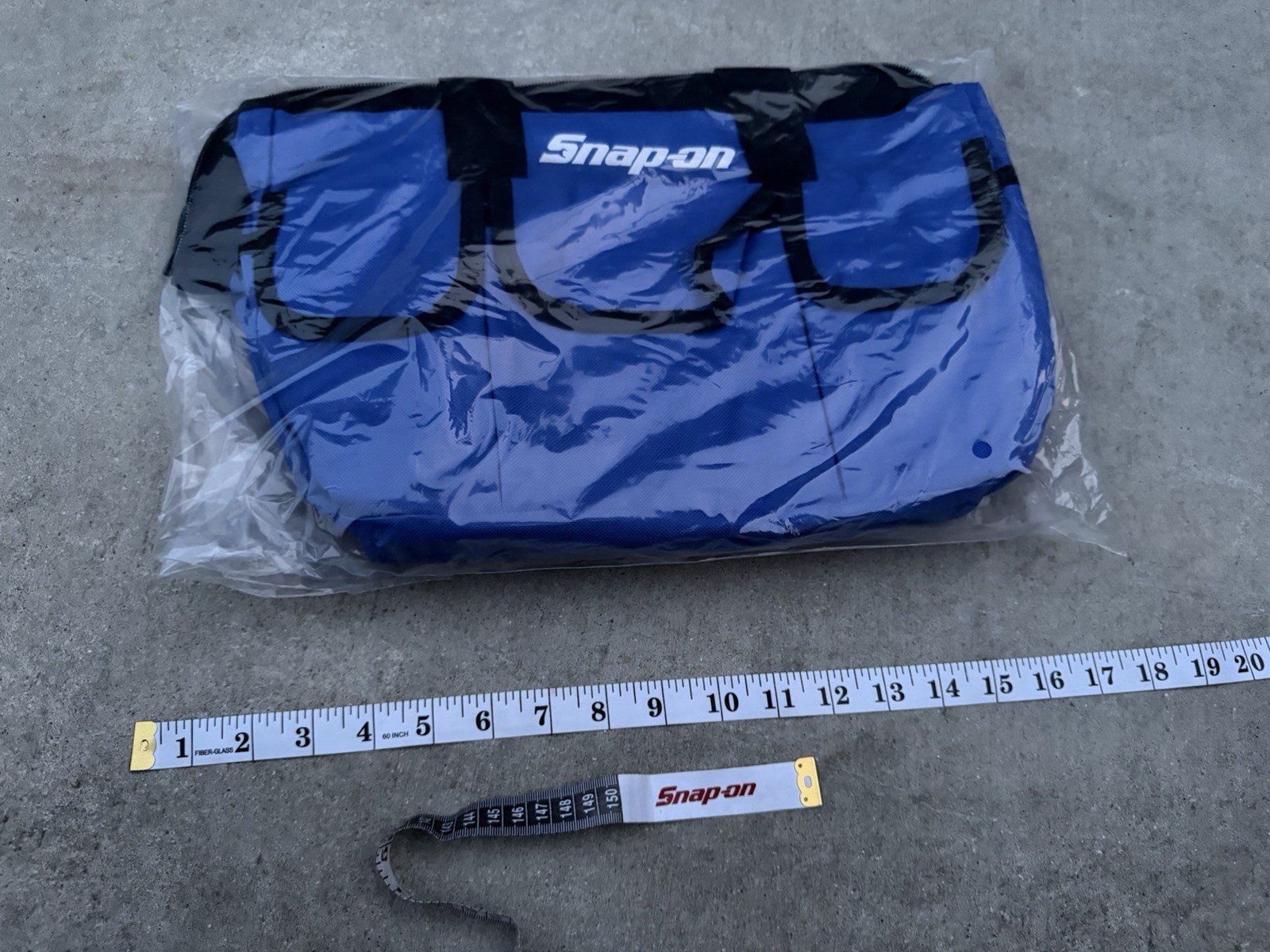 Snap On Tools Large Tool Bag Travel Carry Case Snap-On Racing Tool Blue