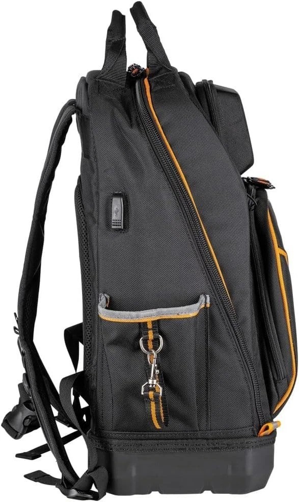 XL Tradesman Pro Tool Backpack, 40 Pockets, Molded Bottom, Jobsite Ready, USB-C