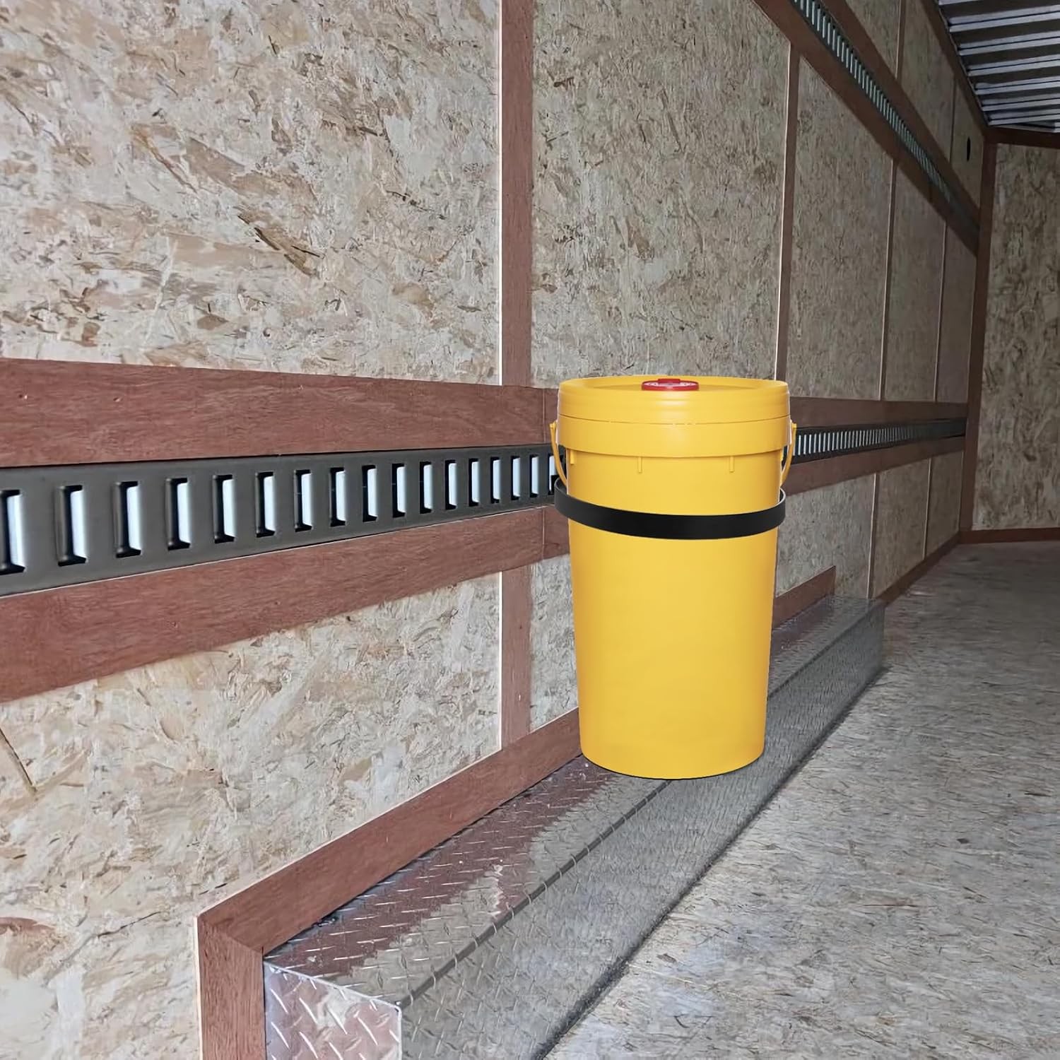 5 Gallon Bucket Holder for E Track Wall Mount Buckets Hanger E Track Accessor…