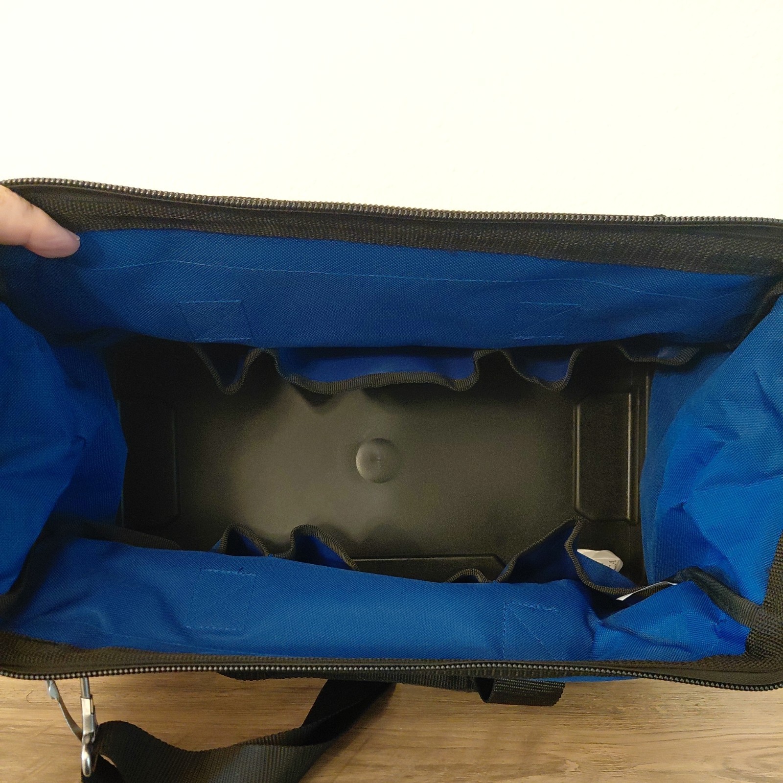 Uline Blue Canvas Portable Tool Storage Bag W/ Zipper