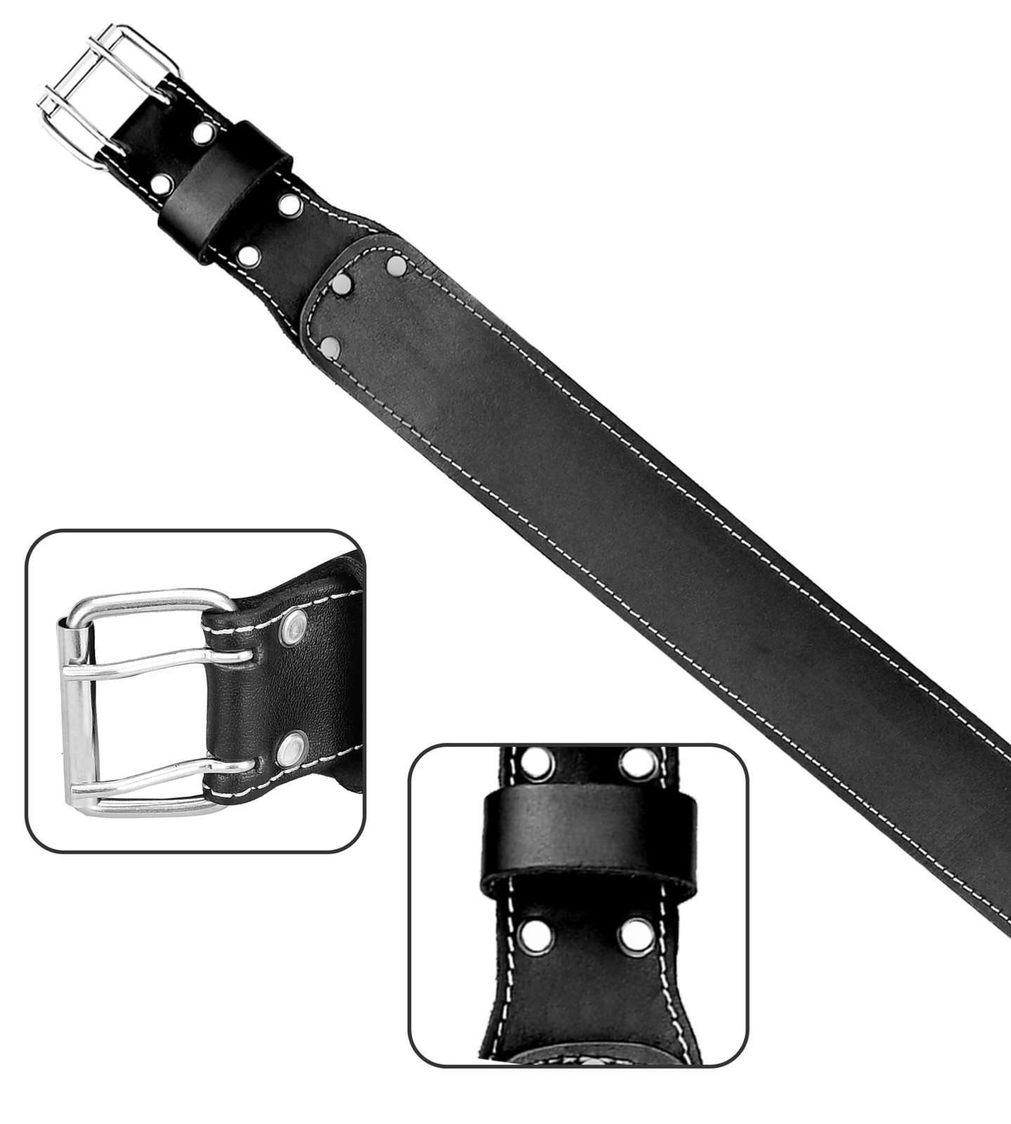 Leather tool belt (Black 302, Standard)