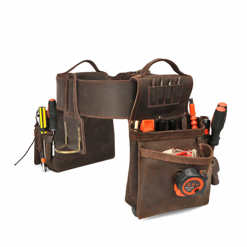 Leather Carpenter Framer Tool Organizer Belt/Pouch/Bag/Holder Carrying