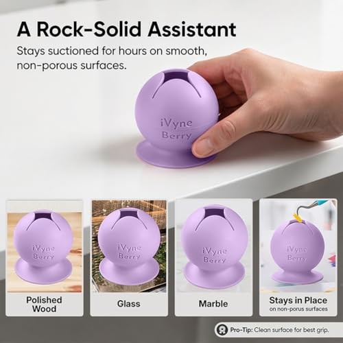Berry Suctioned Vinyl Weeding Scrap Collector & Holder for Weeding Purple