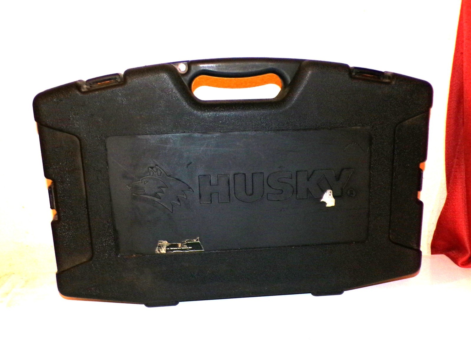 HUSKY (EMPTY) BLACK PLASTIC HARD CASE TOTE TOOL CARRIER