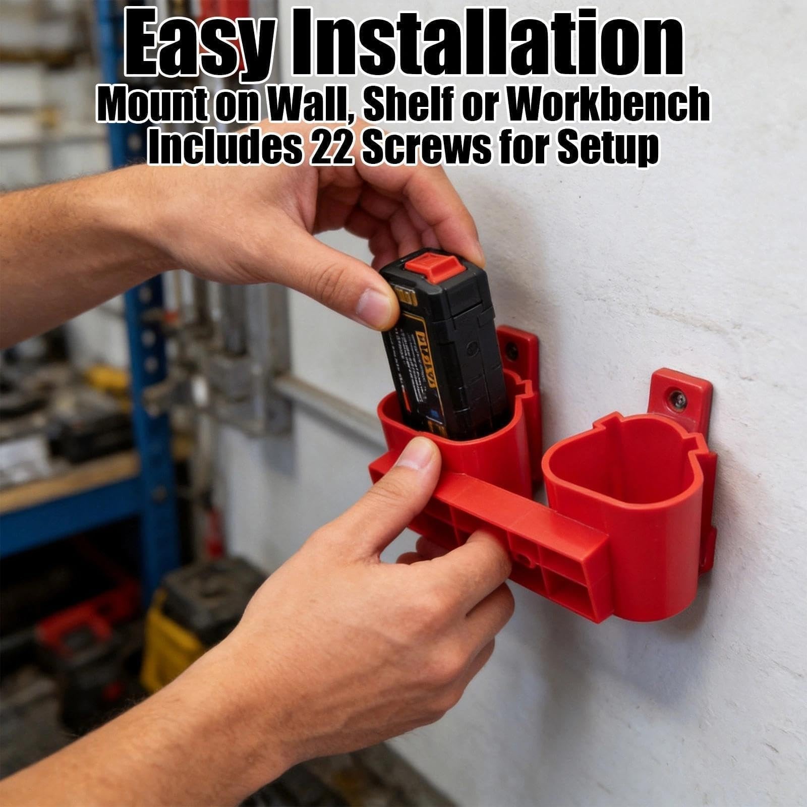 Wall Mount Tool Storage Rack Fit for Milwaukee M12, 8-Piece Organizer Kit Inc…