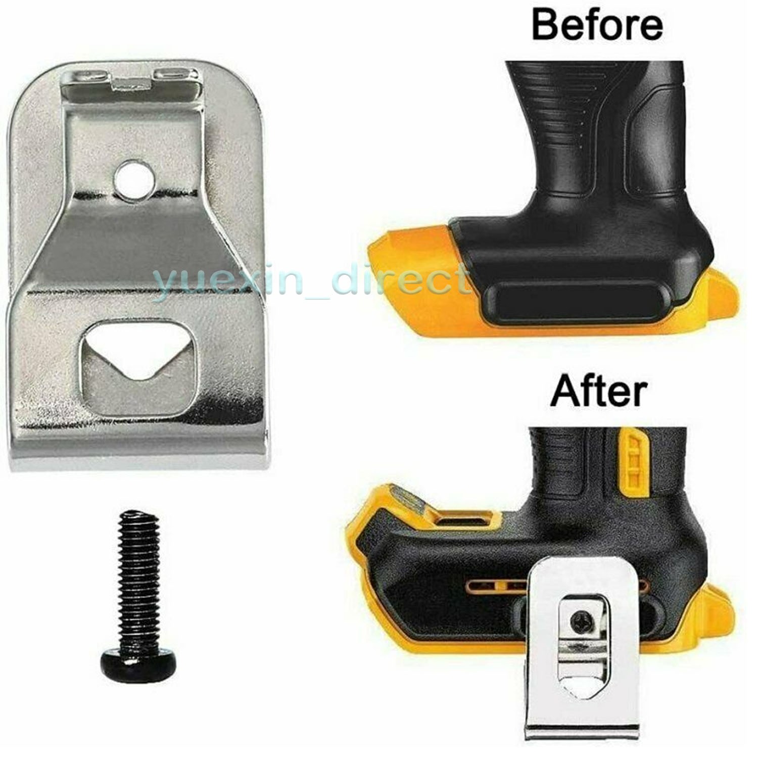 10Packs Replacement Drill Belt Clip Hook Holder for Dewalt 20V Max Tools w/Screw
