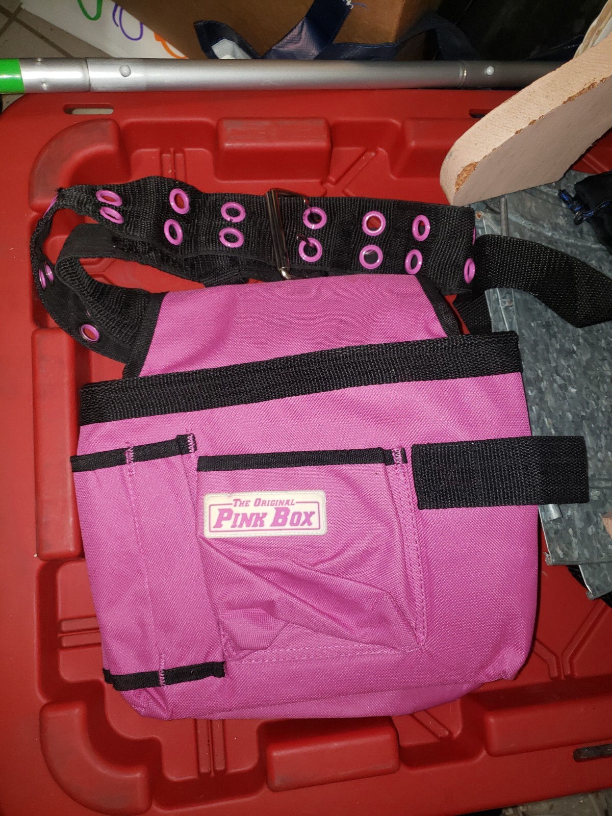 The Original Pink Box 2 Pouch 10 Pocket Adjustable Tool Belt Women Girls Hammer