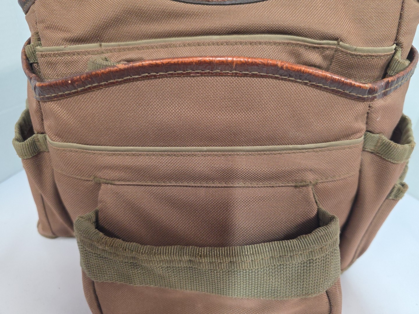 Cummins Tool Belt And Carpenter Bags Leather And Canvas Brown Extra Large