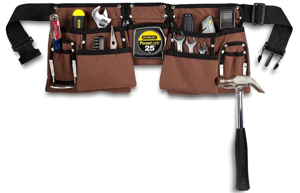 Professional Tool Belt Tan & Green