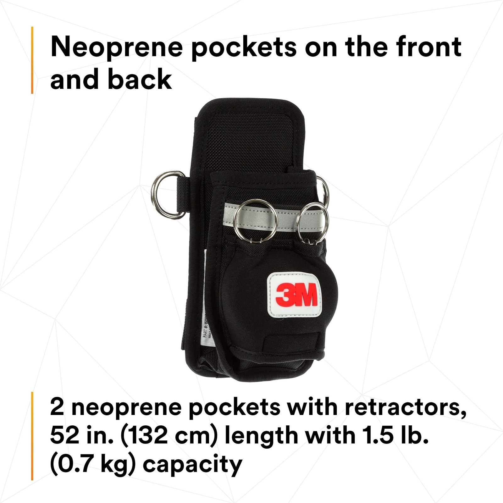 3M� DBI-SALA� Dual Tool Holster with 2 Retractors Harness 1500109 1 EA
