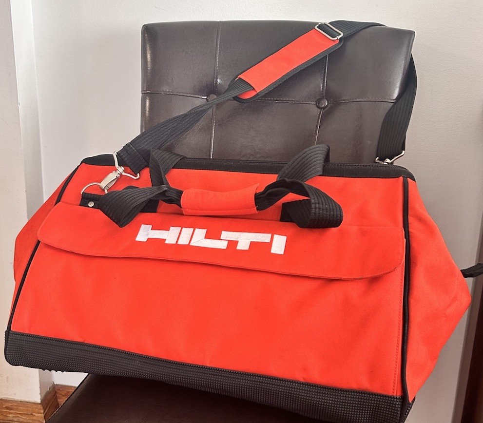 HILTI Utility Tool Bag Size Large 22”x 12” x 14” With Pockets And Padded Strap