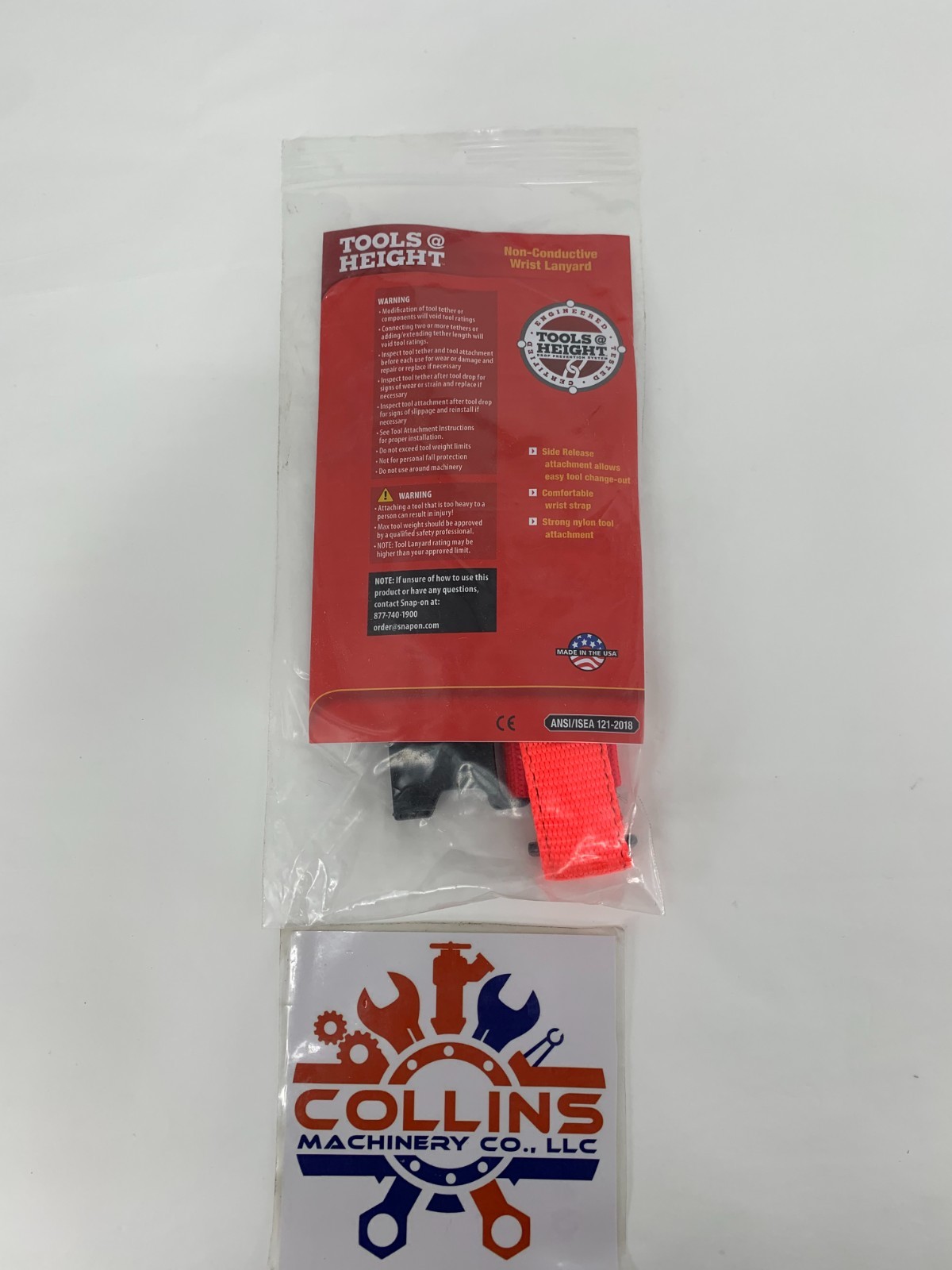 Tools@Height THWSNC Non-Conductive Wrist Lanyard 5 Lb. Load Limit 10″ Extended L