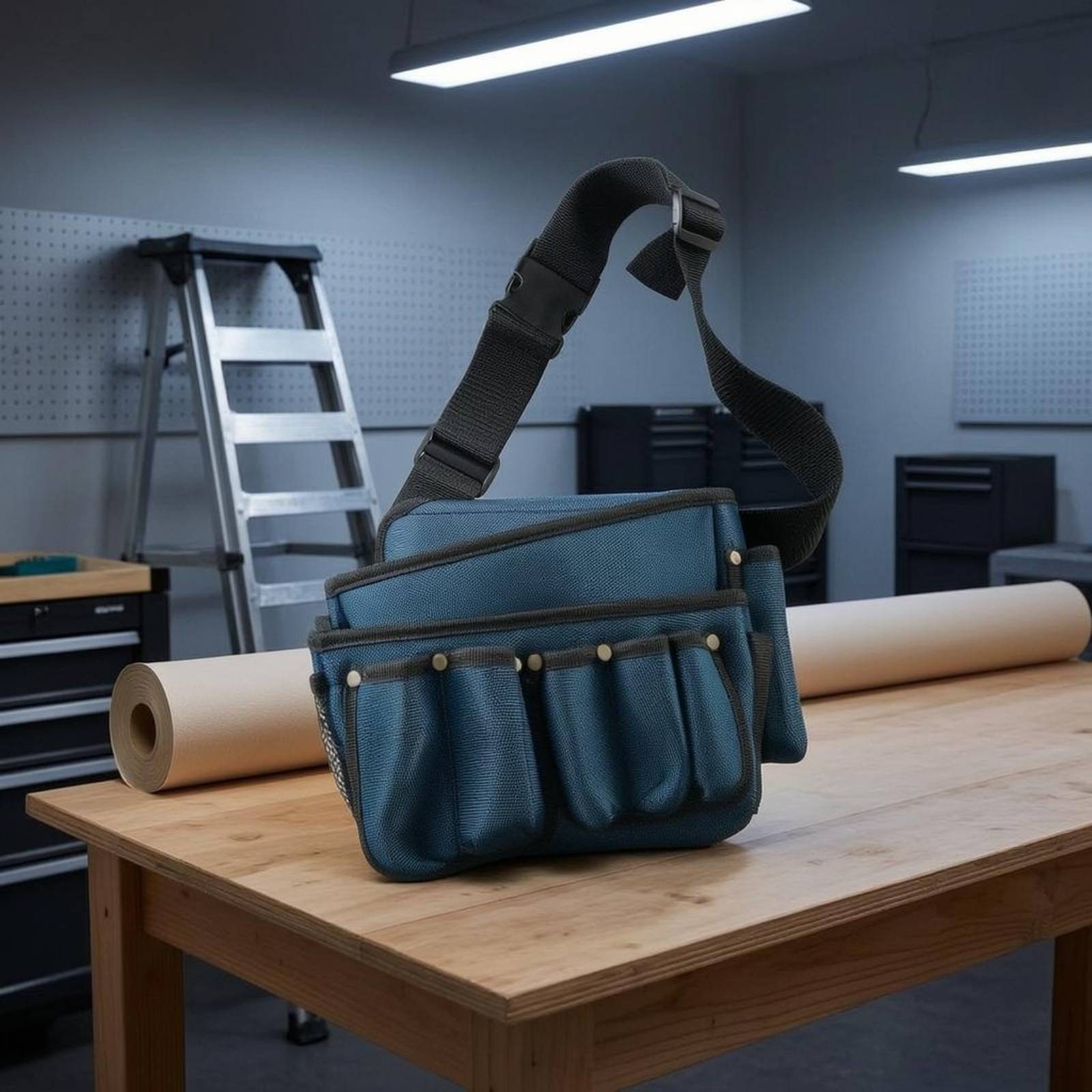 Canvas Tool Bag Multiple Pockets accessibleTop Tool Bag Reinforced Reinforced