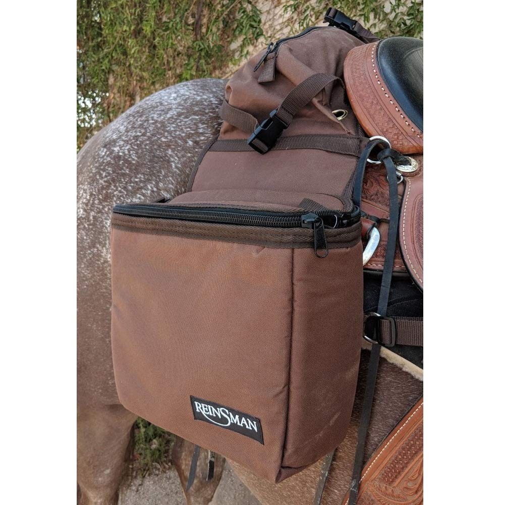Insulated Leakproof Cooler Saddle Bag with Additional Cantle Bag and Straps, …