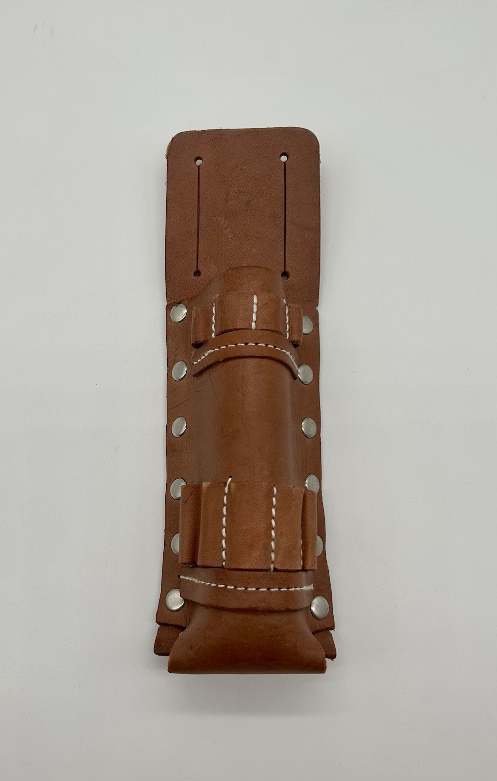 Vintage Brown Leather Belt Tool Pouch Utility Case EDC Pliers Snips Multitool