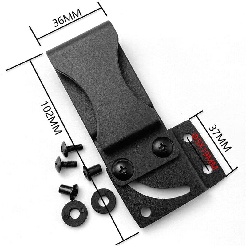 Black Heavy Duty Belt Clip Holder For Kydex Sheath Holster IWB Cover DIY USAAA