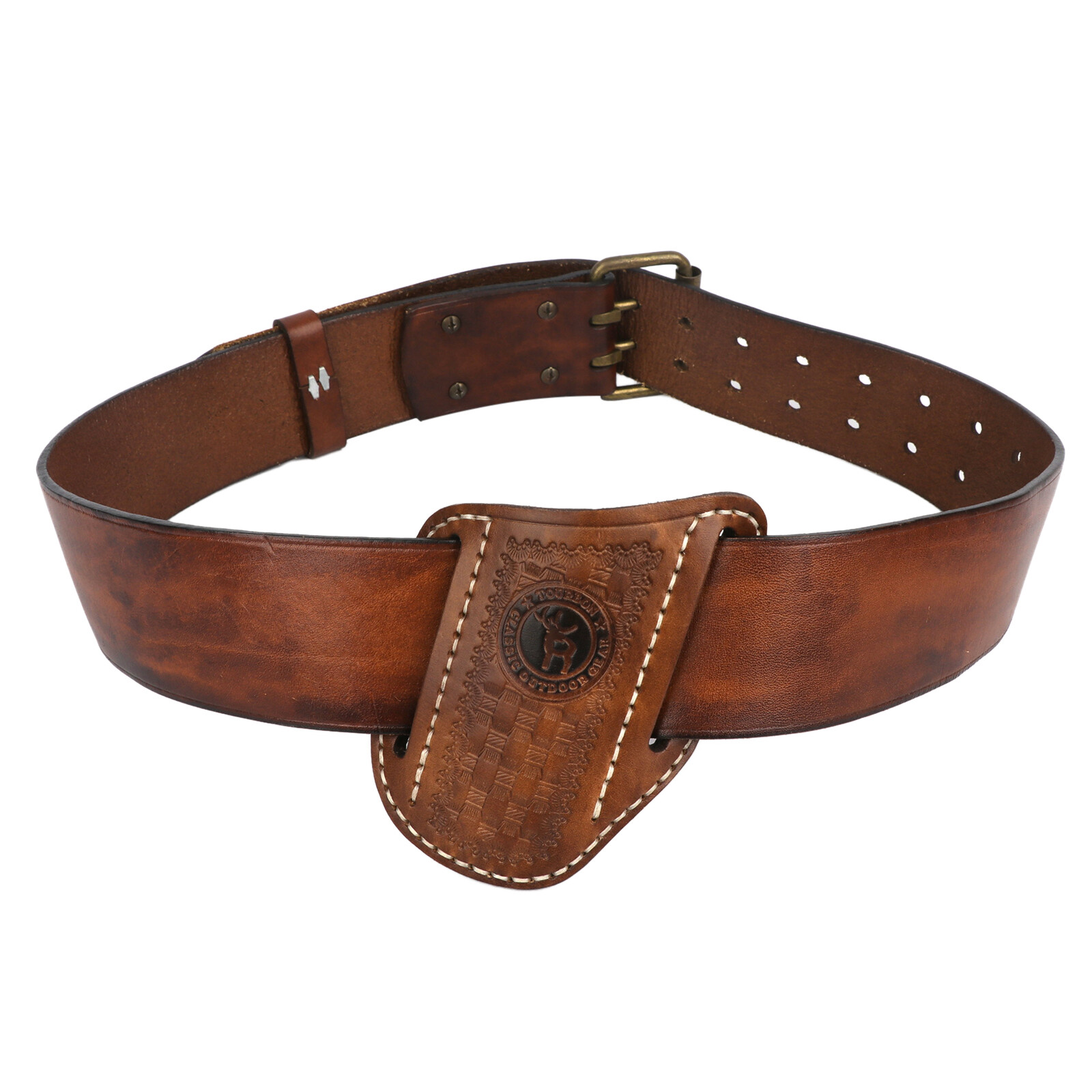TOURBON Leather Mini Pockets Folding Knife Belt Pouch Tool Carry Sheath Cover US