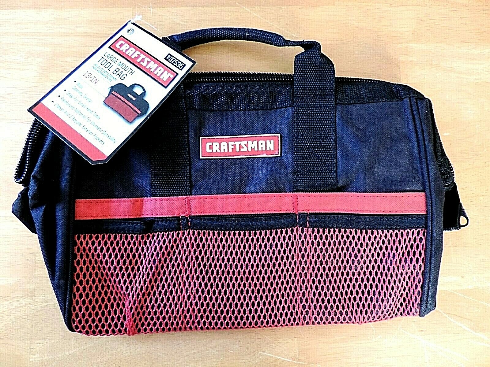 Craftsman 13 inch 937535 Large Mouth Tool Bag Storage Bag Small Power Tools NWT