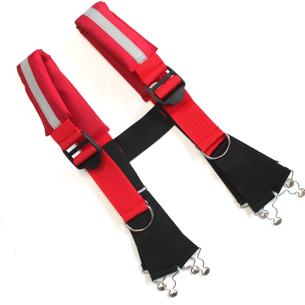 MELOTOUGH Firefighter Pant Suspenders Fire/Rescue Quick Adjust X-Large, Red