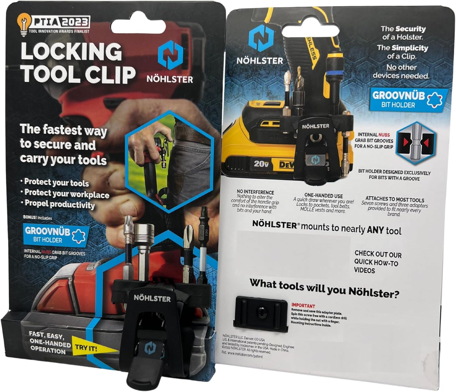 Locking Drill Clip – a Tool Holster Alternative for Cordless Drills and Impact D