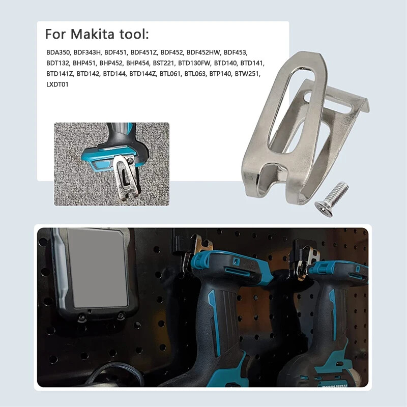 Belt Clip Hook Bit Holder Kit for Makita 18V Drill Holder Power Tool Accessories