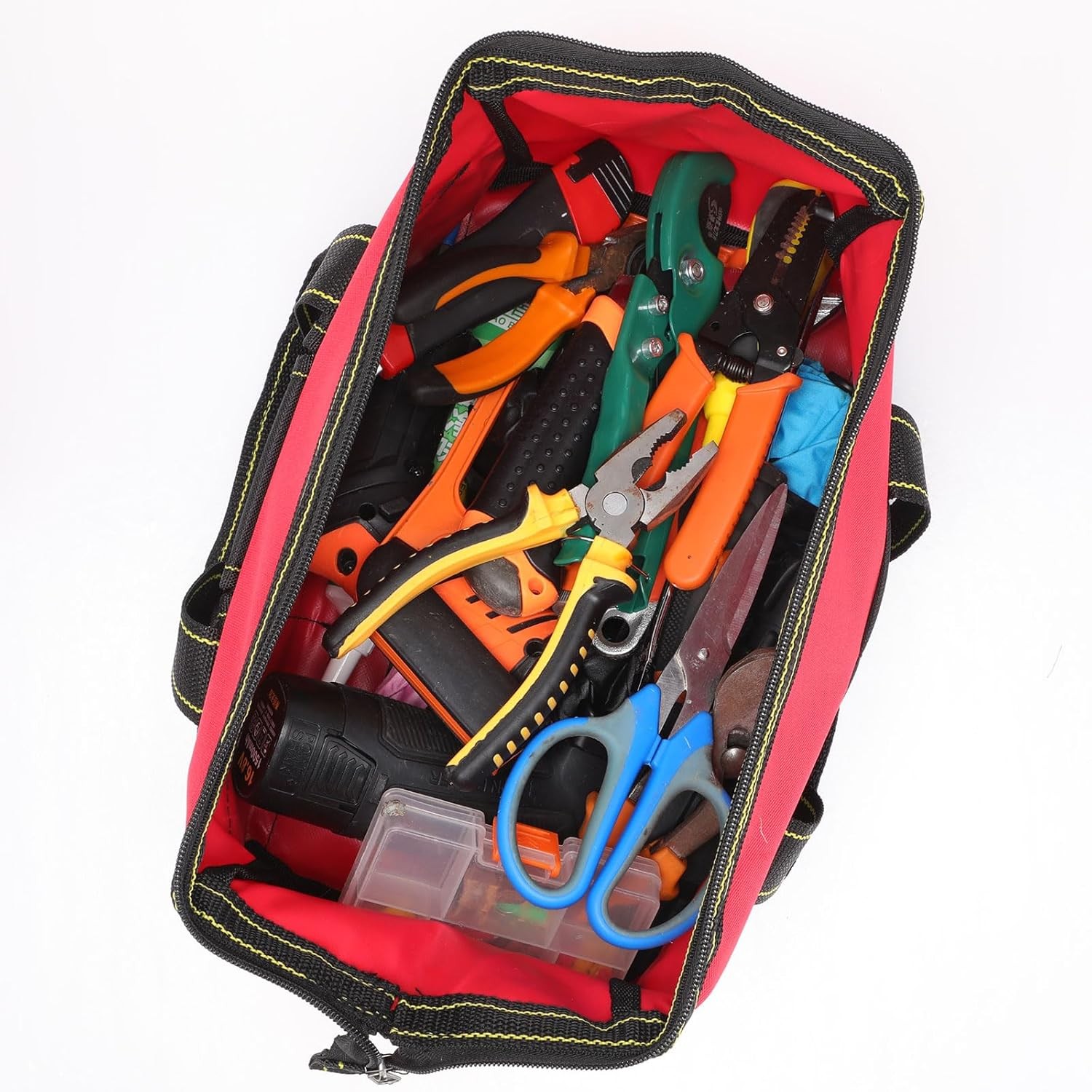 3 Pack Tool Bag 16″ Waterproof Hard Bottom Heavy Duty Electrician Tote